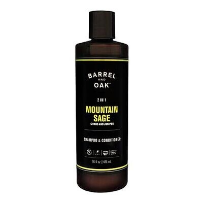 Barrel And Oak 2 In 1 Mountain Sage Shampoo &amp; Conditioner