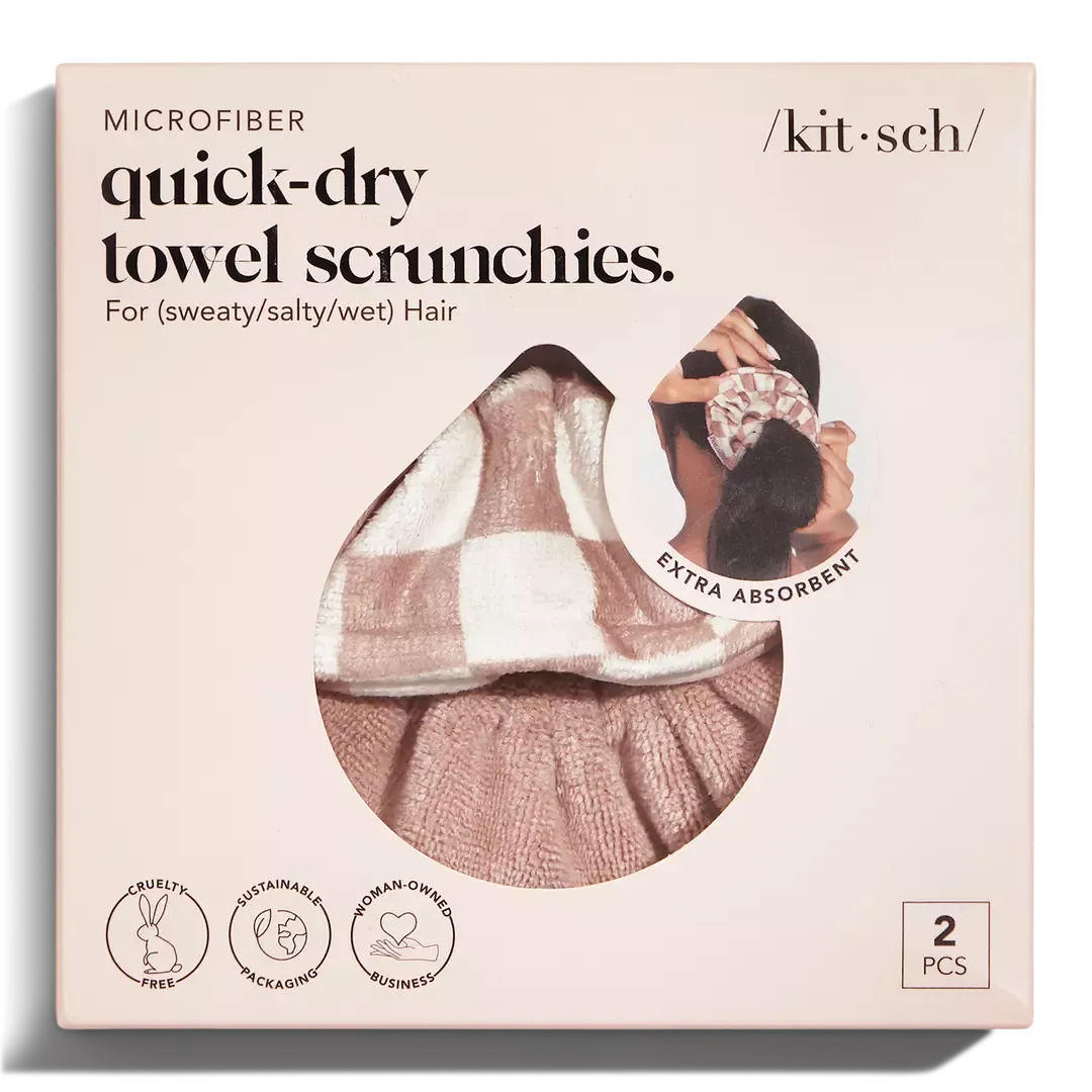 kitsch Microfiber Quick-Dry Towel Scrunchies