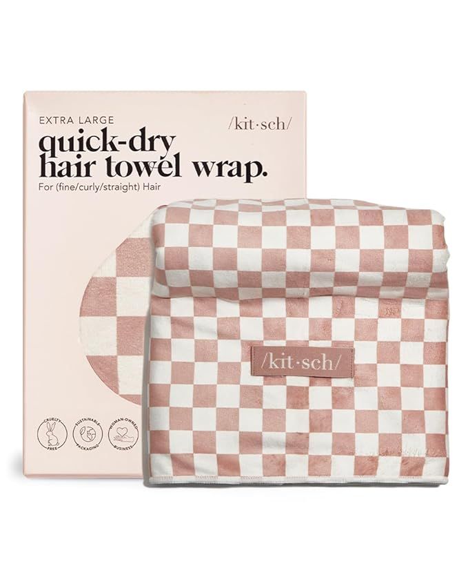 kitsch Extra Large Quick-Dry Hair Towel Wrap