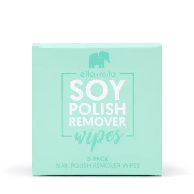 Ella + Mila Soy Polish Remover Wipes 5 Pack