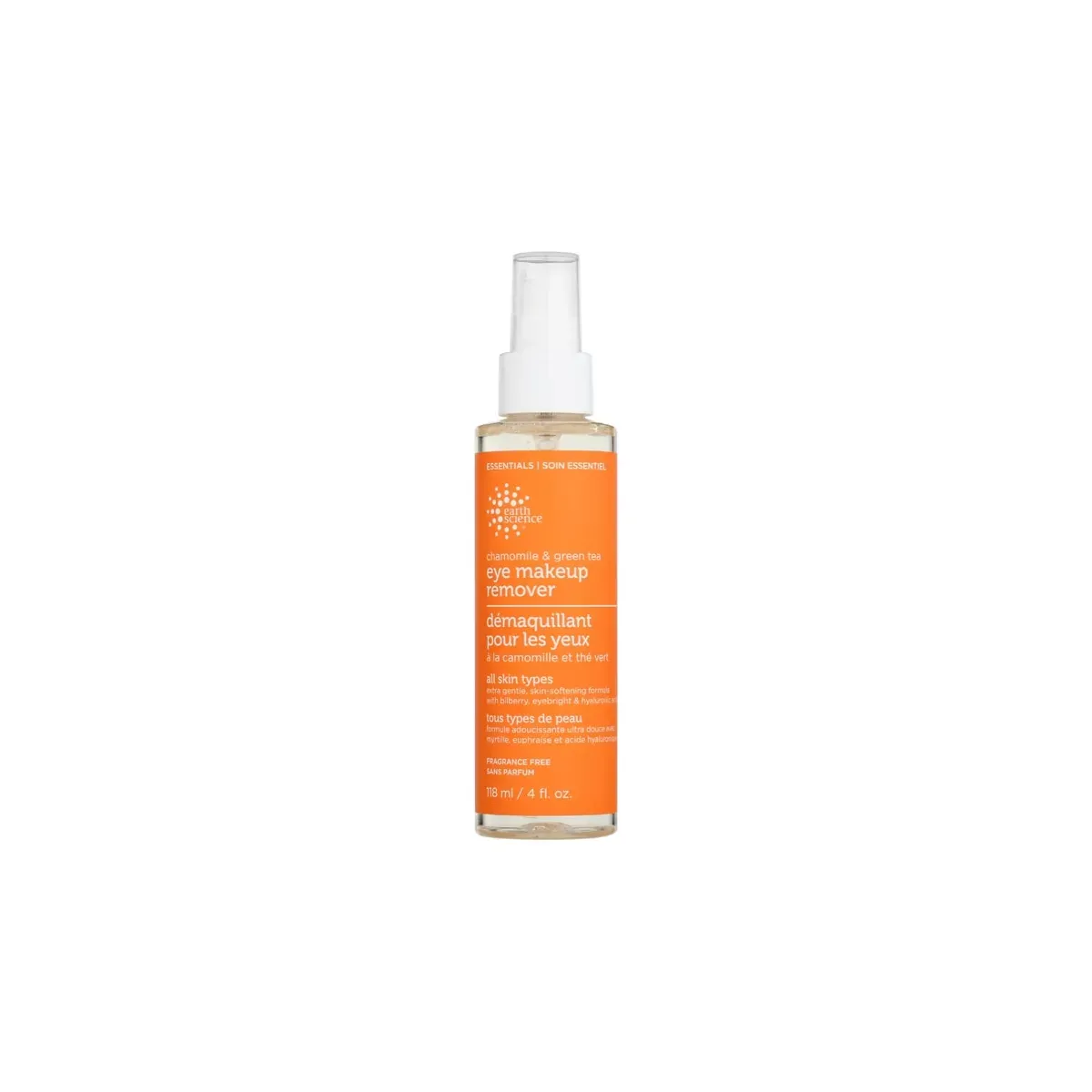 earth science chamomile &amp; green tea eye makeup remover