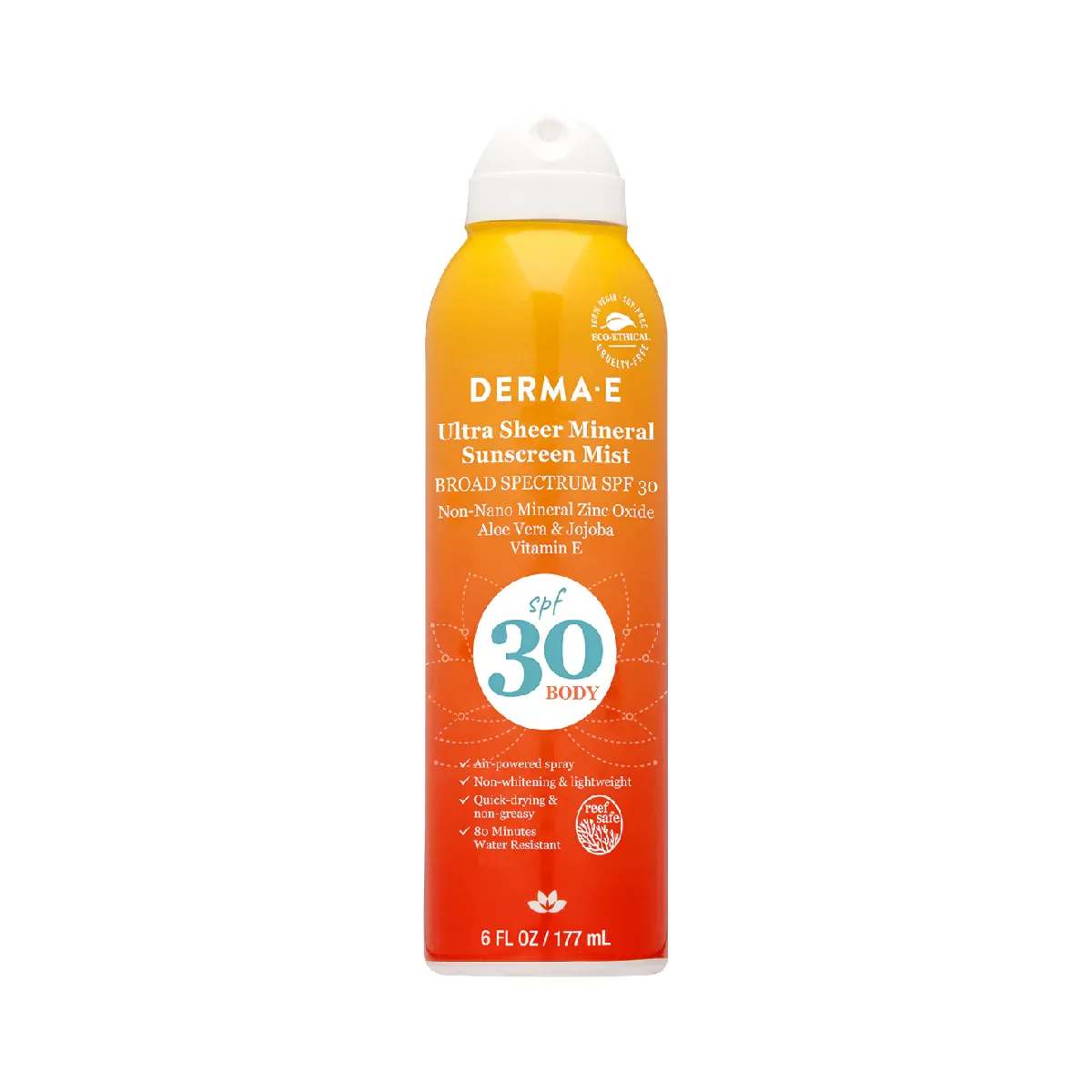 Derma E Ultra Sheer Mineral Sunscreen Mist SPF30