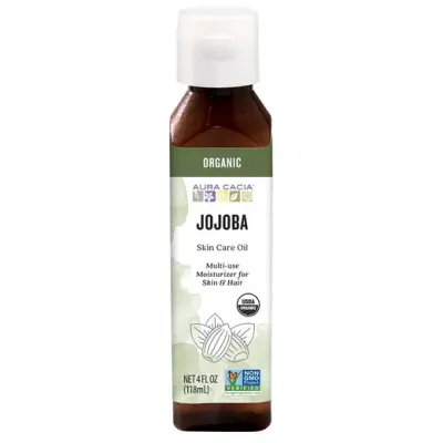 Aura Cacia Jojoba Organic Skin Care Oil 4 oz