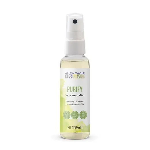 Aura Cacia Purify Work Out Mist Tea Tree &amp; Lemon 2 oz