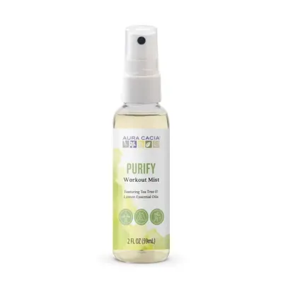 Aura Cacia Purify Work Out Mist Tea Tree &amp; Lemon 2 oz