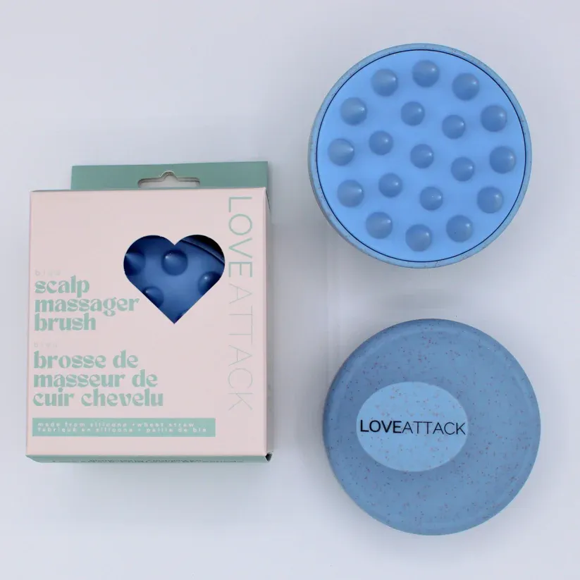 LOVEATTACK Scalp Massager Brush Blue