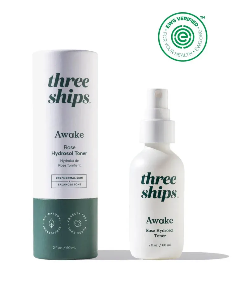 three ships Awake Rose Hydrosol Toner
