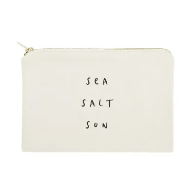 The Cotton &amp; Canvas Company Sea Salt Sun Travel Make Up Pouch
