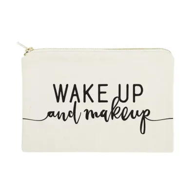 The Cotton &amp; Canvas Company Wakeup and Makeup Travel Make Up Pouch