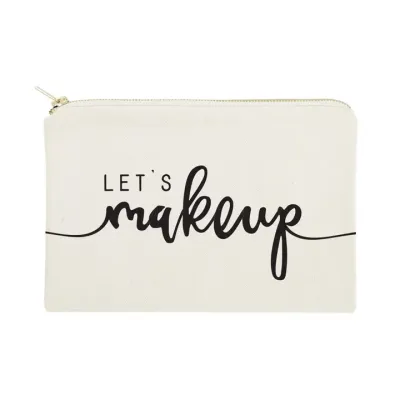 The Cotton &amp; Canvas Company Let's Makeup Travel Make Up Pouch