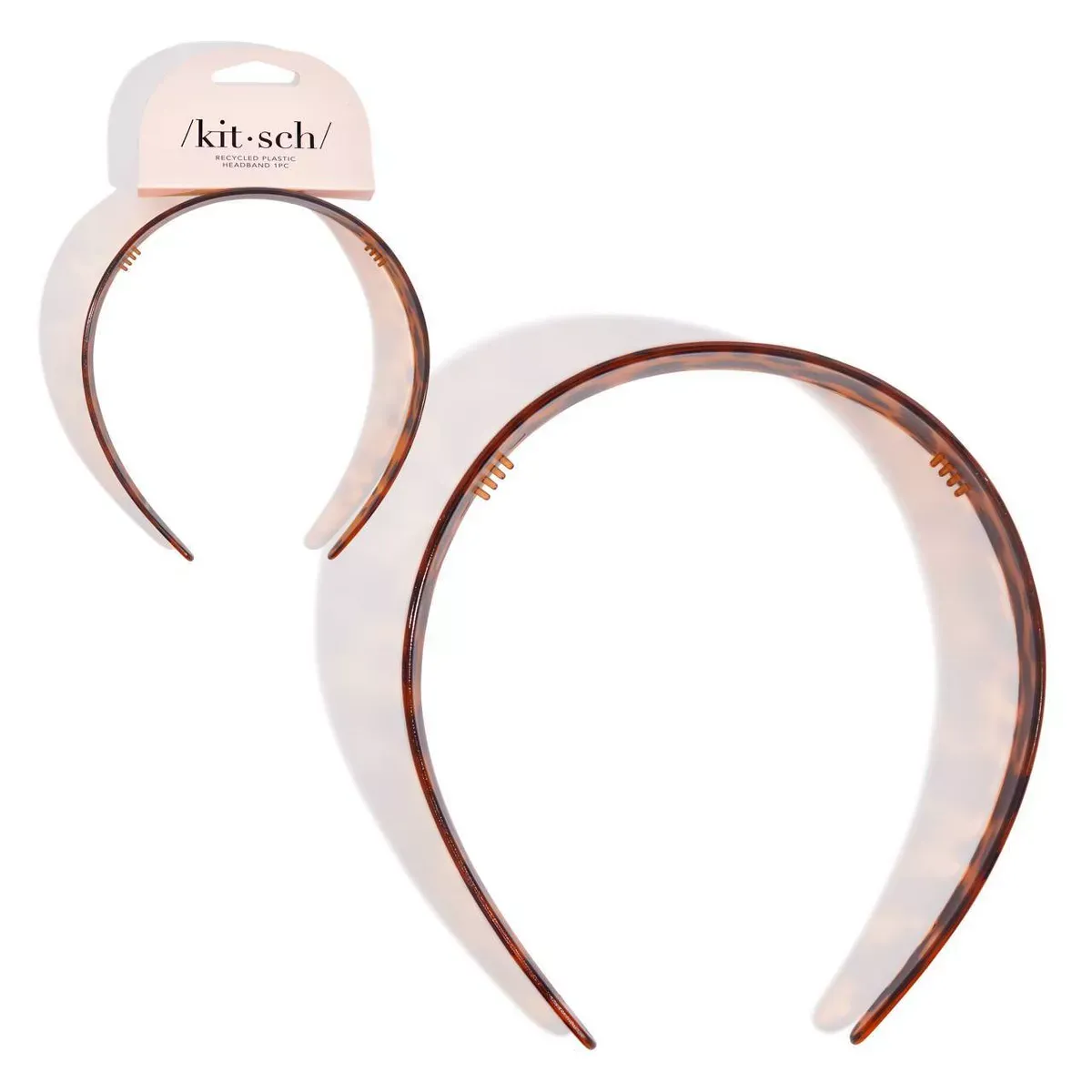 kitsch Recycled Plastic Wide Headband- Tort