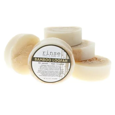 rinse Bath &amp; Body Bamboo Loofa Soap