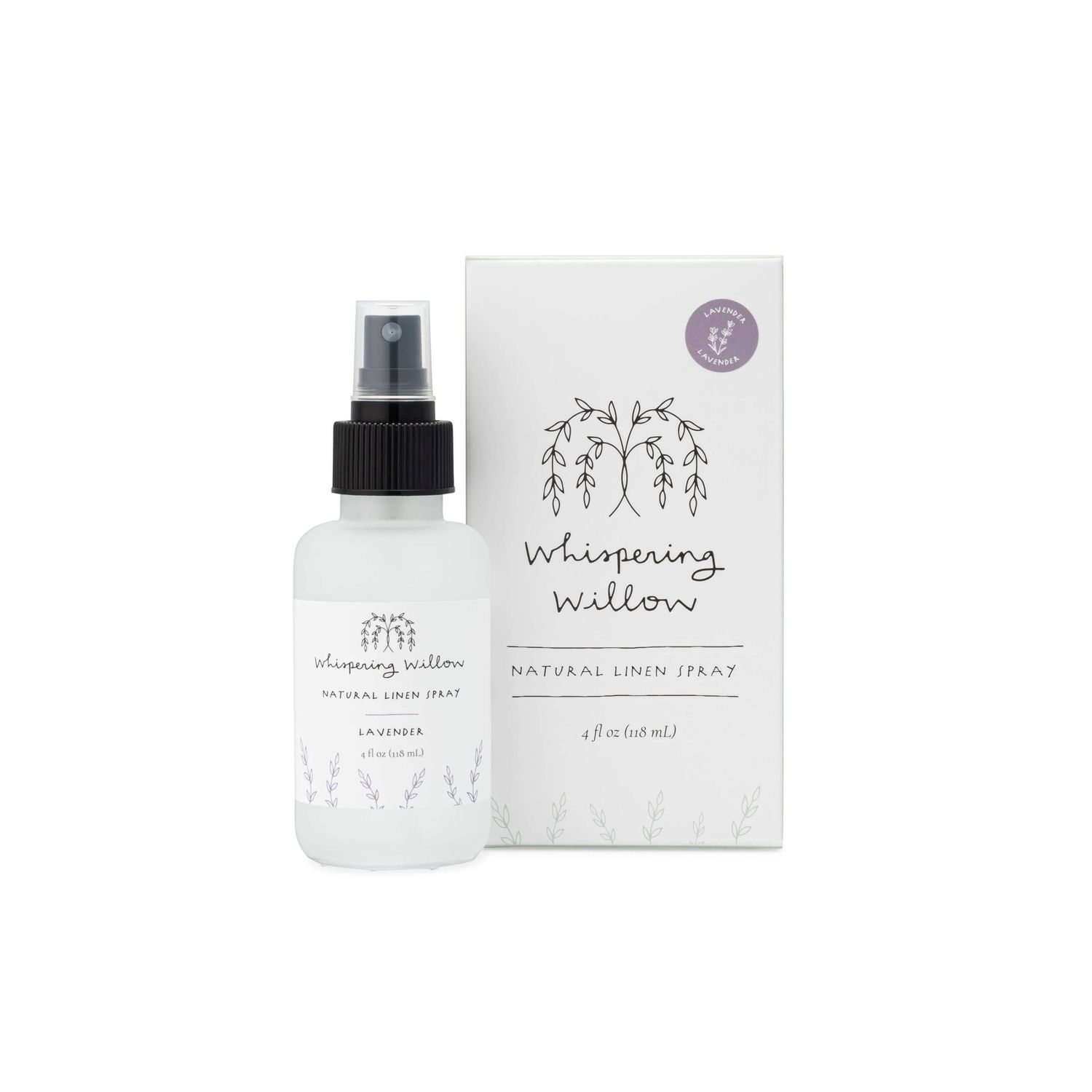 Whispering Willow Natural Linen Spray Lavender