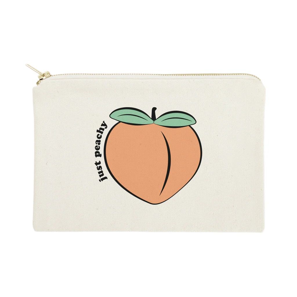 The Cotton &amp; Canvas Co Just Peachy Cosmetic Bag