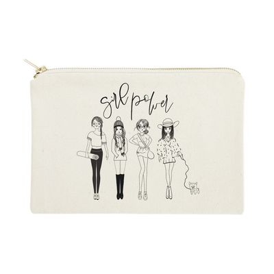 The Cotton &amp; Canvas Co Girl Power Cosmetic Bag