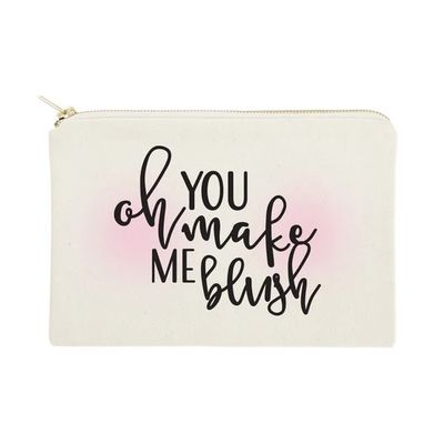 The Cotton &amp; Canvas Co You Make Me Blush Cosmetic Bag