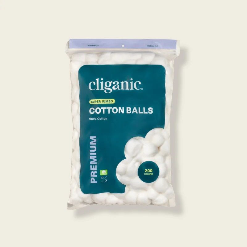 Cliganic Super Jumbo Cotton Balls 200ct