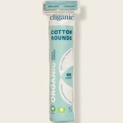 Cliganic Organic Cotton Rounds 100 Ct