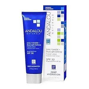 CLEARANCE ANDALOU Naturals  Deep Hydration Daily Shade+Blue Light Defense Spf 30 Exp 7/26