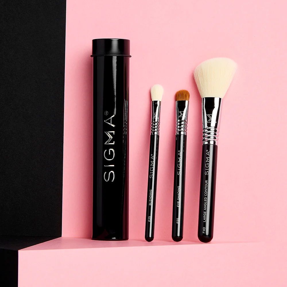 SIGMA Essential Trio Brush Set Black