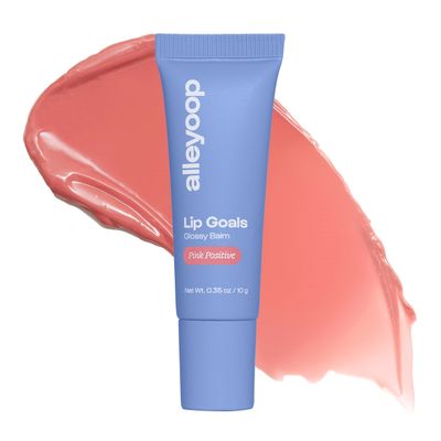 alleyoop Lip Goals Sheer Glossy Lip Balm Coral Cheer