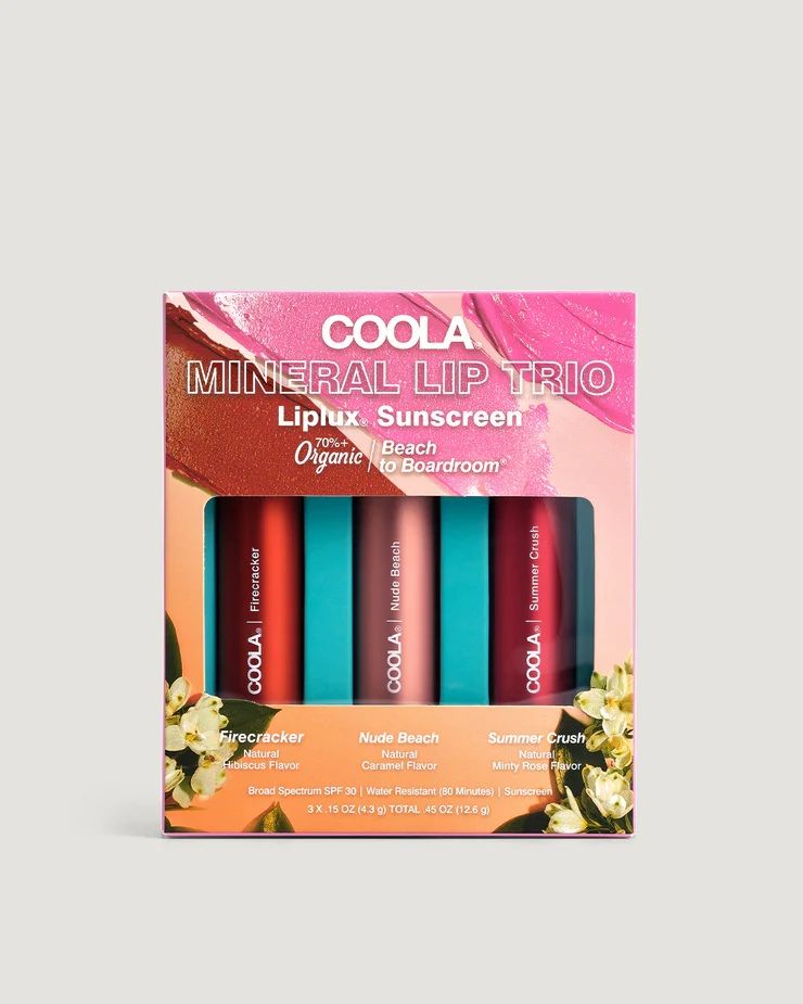 Coola Mineral Liplux Lip Trio
