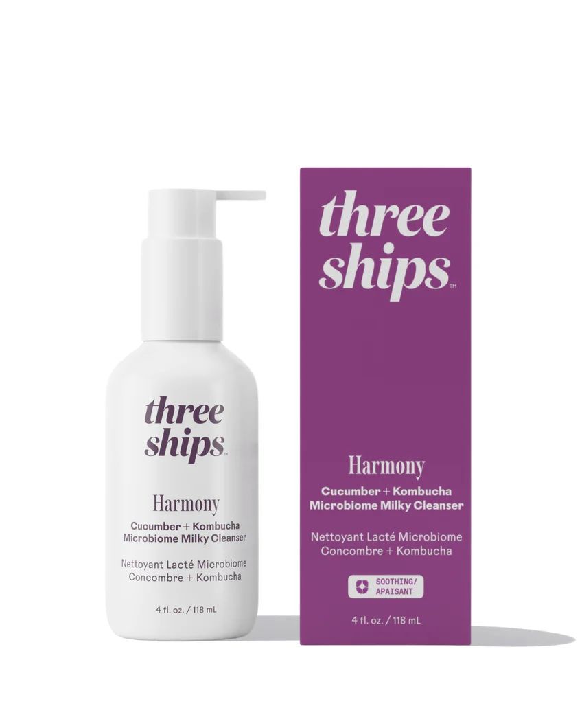 Three Ships Harmony Cucumber Kombucha Microbiome Milky Cleanser