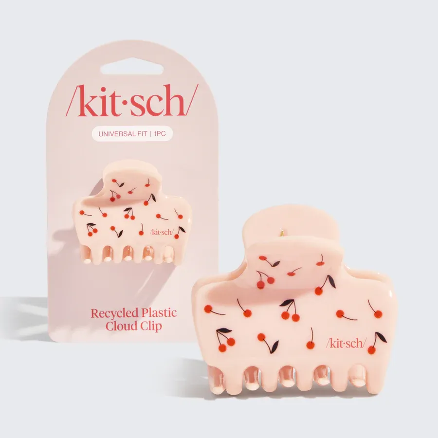 kitsch Med Cloud Clip Cherry Print