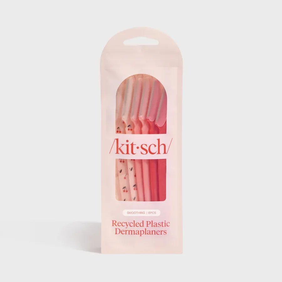 kitsch Plastic Dermaplaners 6pc Cherry Blossom