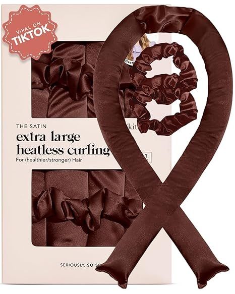 kitsch The Satin Extra Large Heatless Curling Set