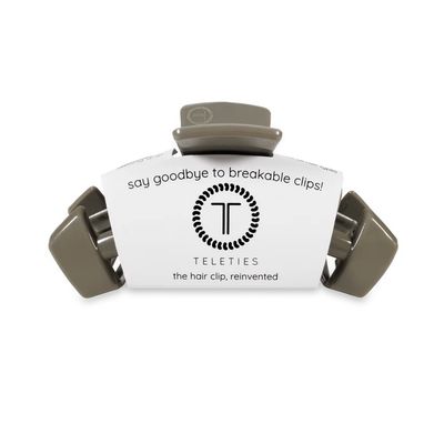 TELETIES Classic Hair Clip Medium Sage It Ain't So