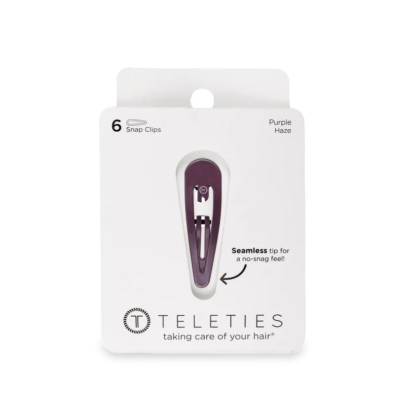Teleties Snap Clips 6 Pack Purple Haze