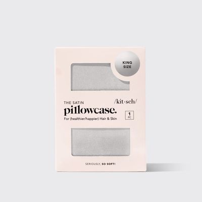 kitsch Satin pillowcase King Size - Silver