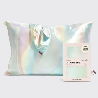 kitsch Satin Pillow Case Standard Size Aura