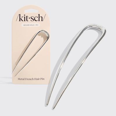kitsch Metal French Hair Pin Silver