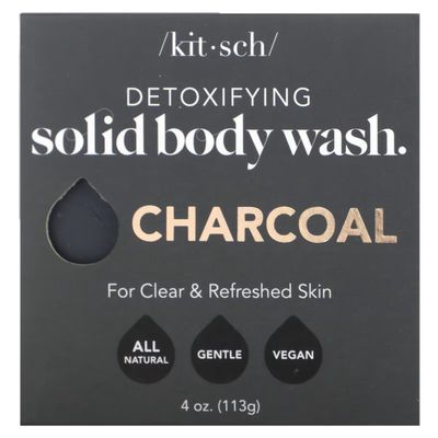 KITSCH Detoxifying Solid Body Wash Charcoal