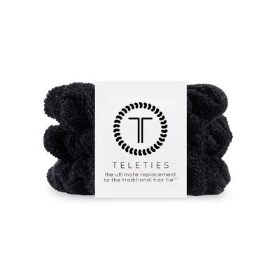 Teleties Terry Cloth Scrunchies Large Jet Black