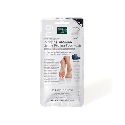 Earth Thearpeutics Purifying Charchoal Foot Peel Mask