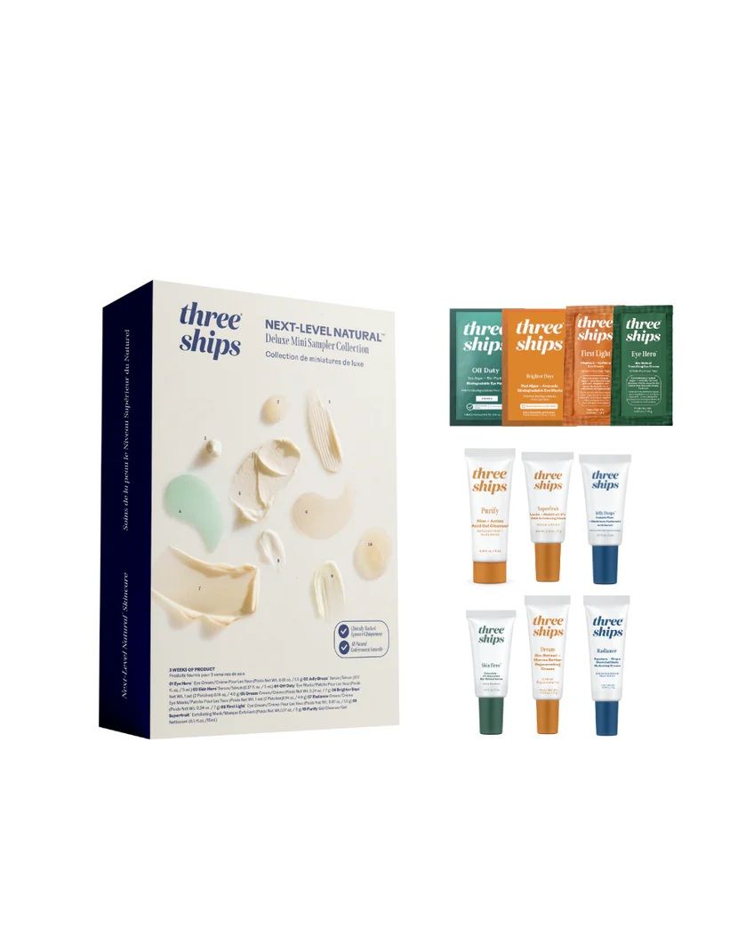 three ships Next Level Natural Deluxe Mini Sampler Collection