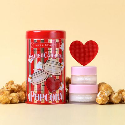 CLEARANCE NCLA Beauty Salted Caramel Popcorn Lip Trio Set