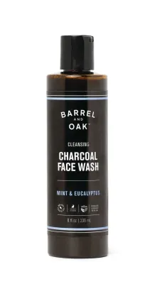 Barrel And Oak Cleansing Charcoal Face Wash Mint &amp; Eucalyptus 8  oz