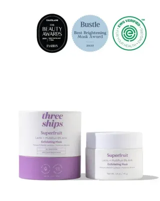 three ships Superfruit Lactic + Multifruit 8% AHA Exfoliating Mask