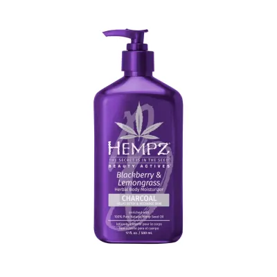 Hempz Blackberry &amp; Lemongrass Smoothing Herbal Body Moisturizer  Detox + Recharge 17 oz