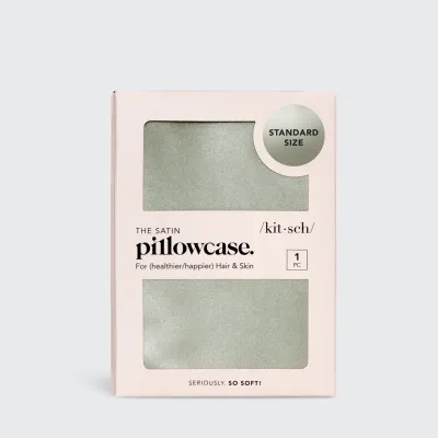 KITSCH - Satin Pillowcase - Sage