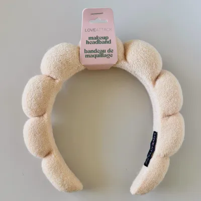 LOVEATTACK Makeup Headband Beige
