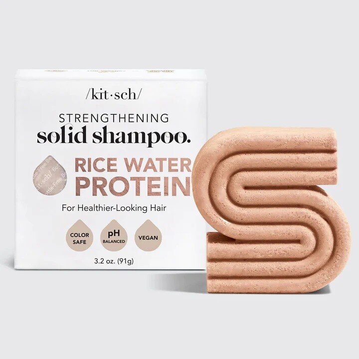 kitsch Rice Water Protein Shampoo Bar for Hair Growth