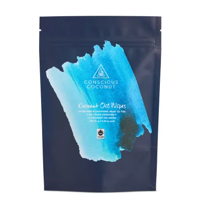 Conscious Coconut- Coconut Oil Wipes (Pouch)