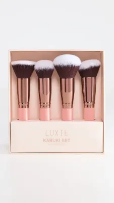 LUXIE  Kabuki Set Rose Gold Collection