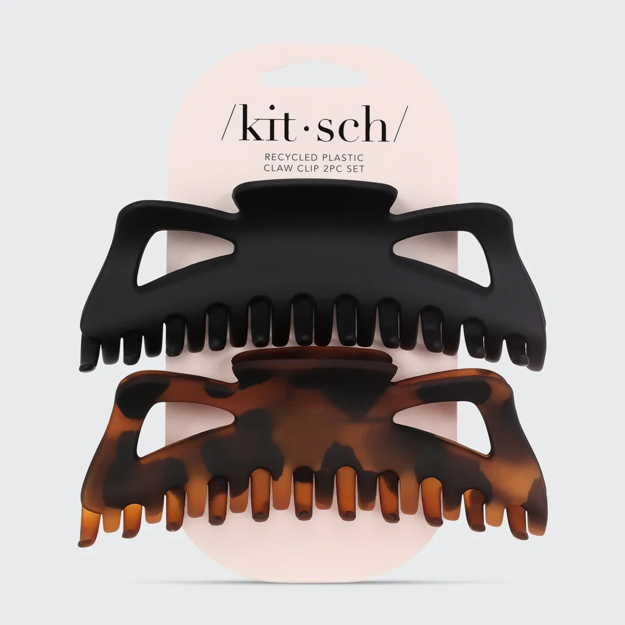 kitsch Recycled Plastic Jumbo Classic Claw Clips 2pc