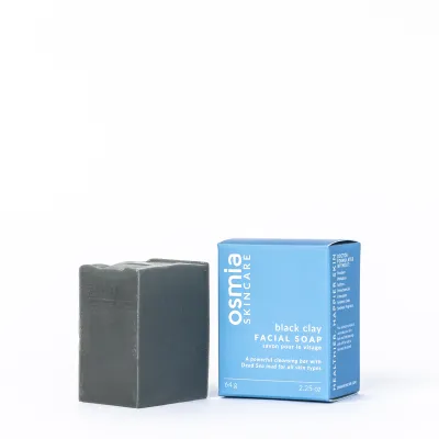 Osmia Black Clay Facial Soap (New Packaging)